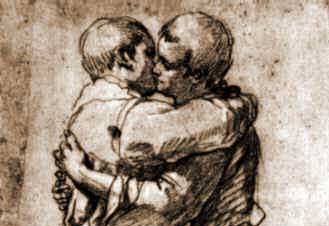 Bartolomeo Cesi
(1556-1629)

Men kissing.
Drawing.
Galeria degli Uffizi, Florence.