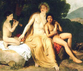 Alexander Ivanov - Apollo, Hyakinthos and Cyparissus singing and playing. (18311834) - Tretyakov Gallery, Moscow.